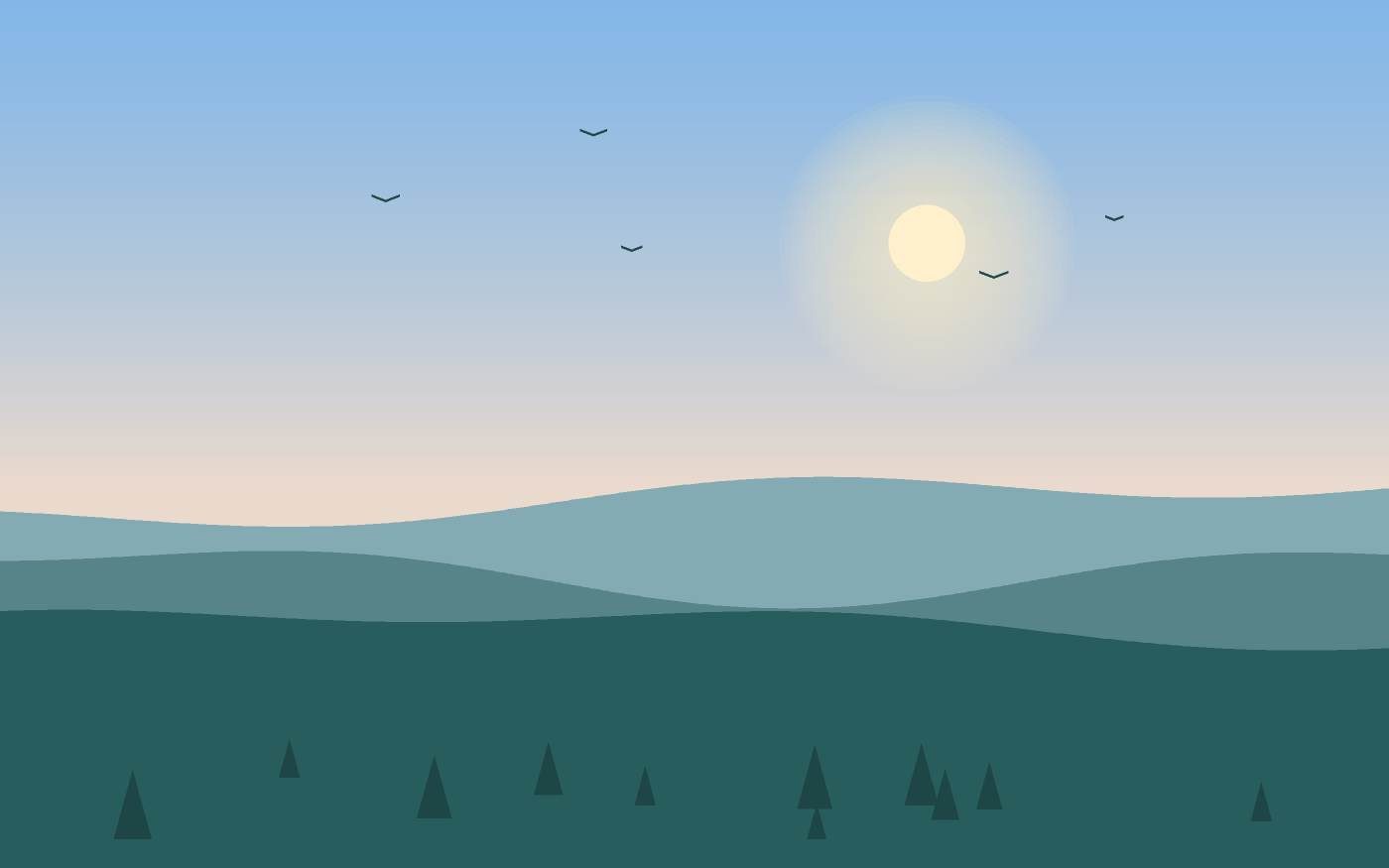 Ilustrace krajiny