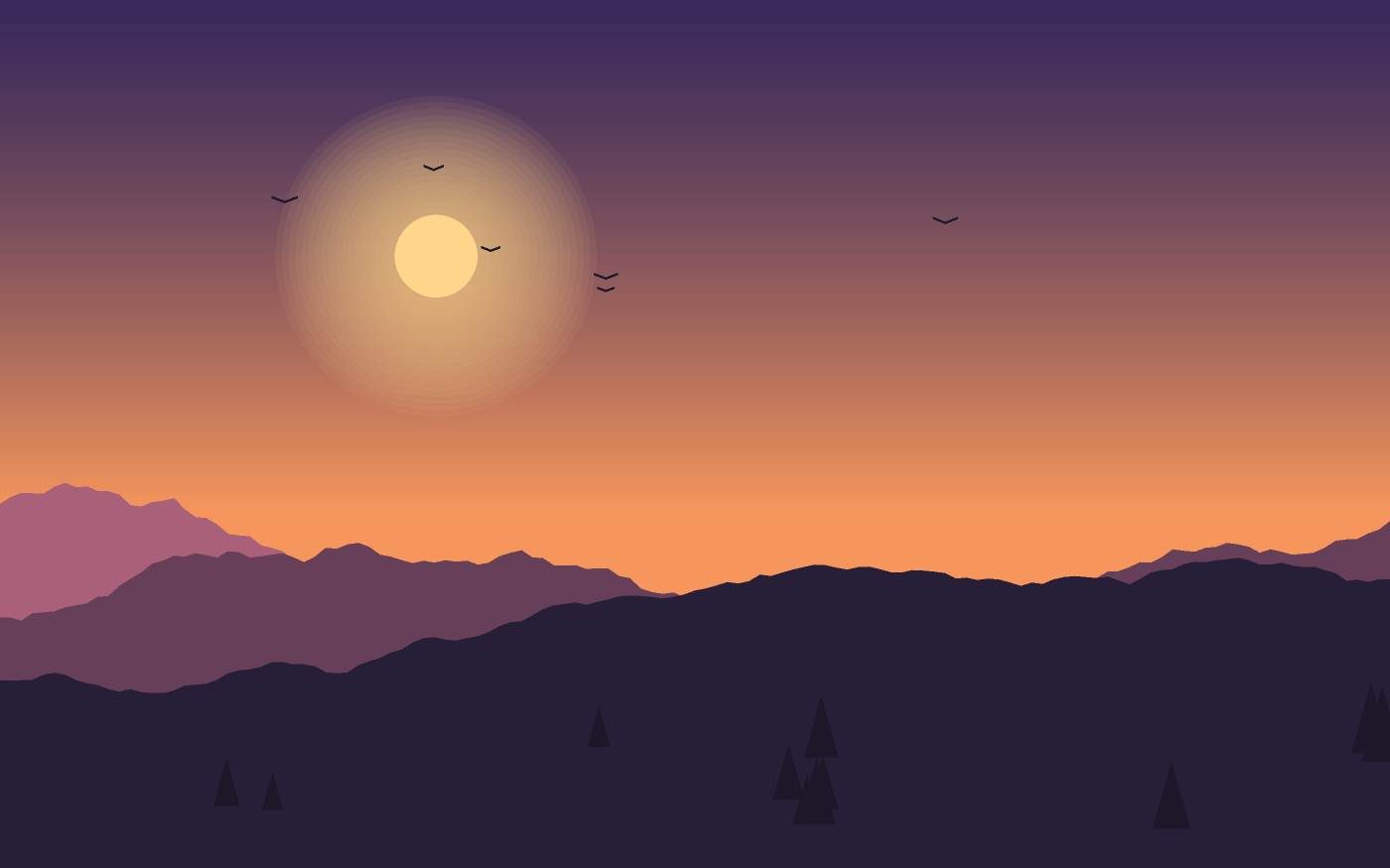 Ilustrace krajiny