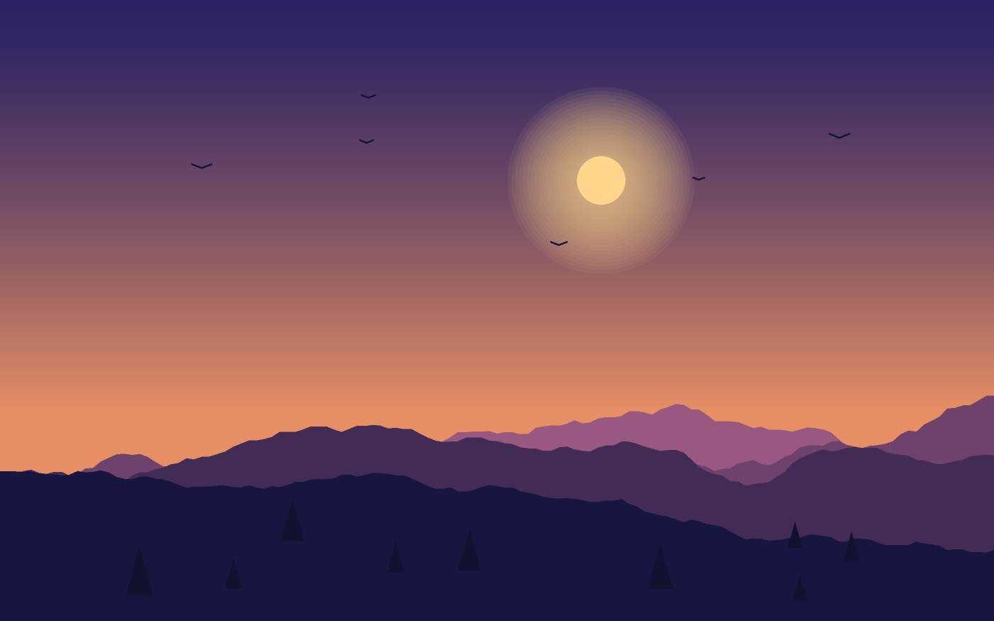 Ilustración de un paisaje