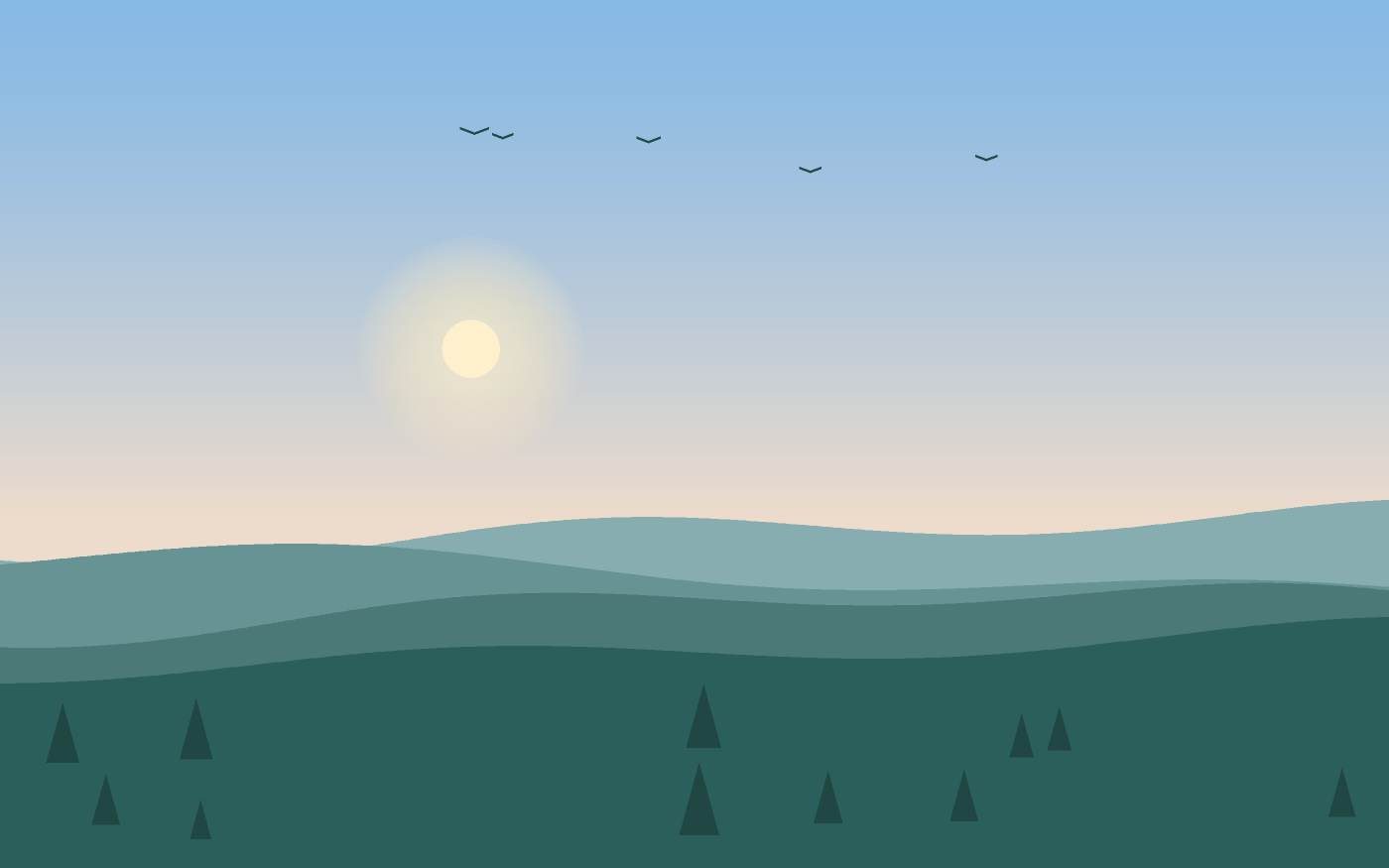 Ilustración de un paisaje