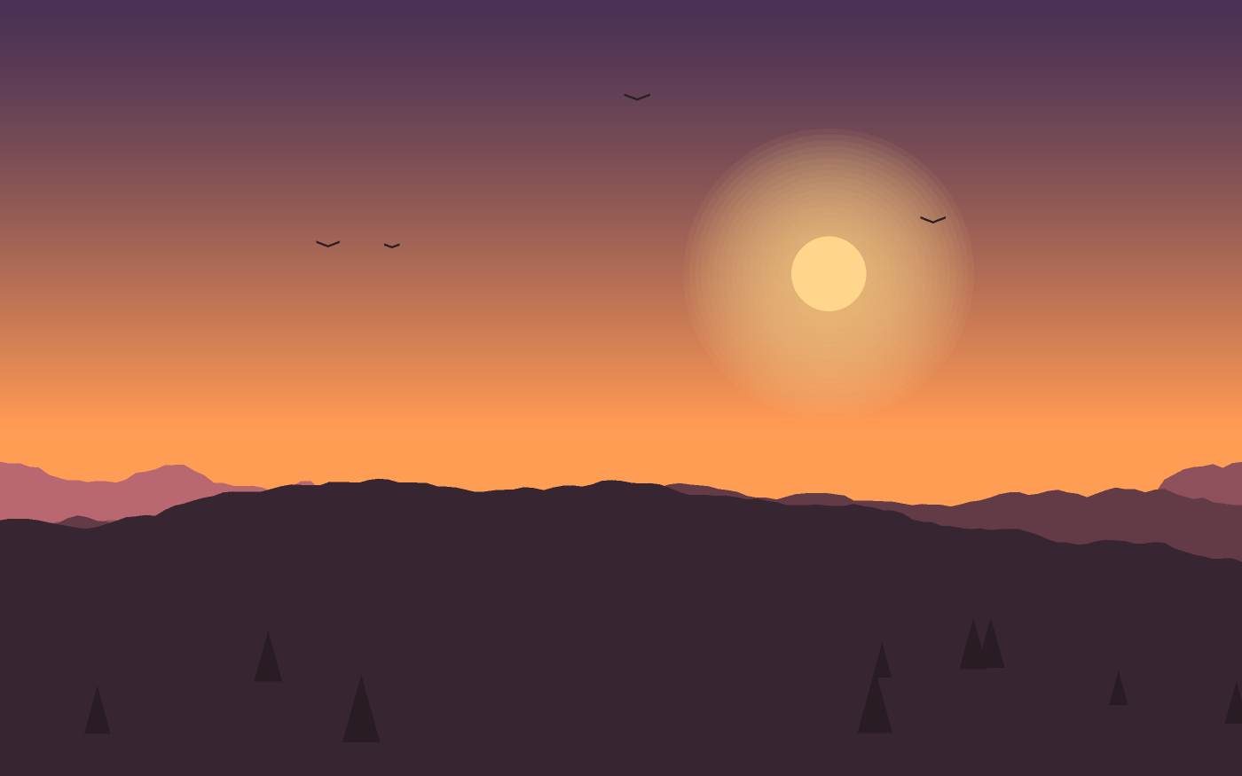 Ilustración de un paisaje