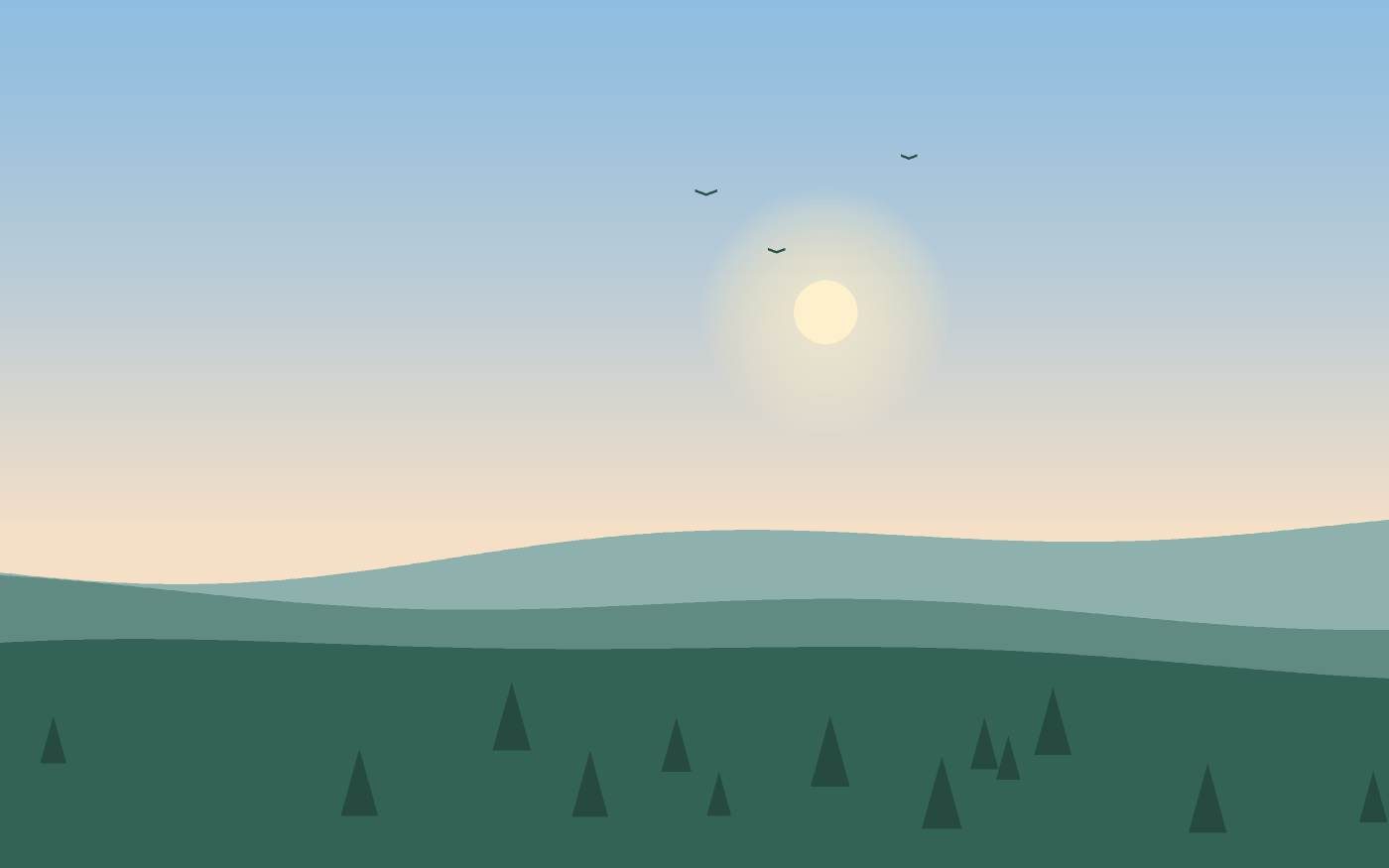 Illustrazione di un paesaggio
