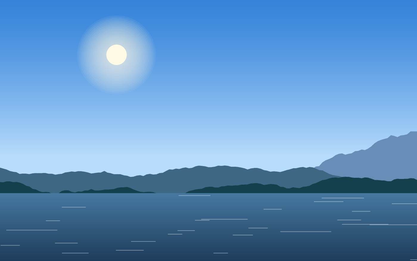 Illustrazione di un paesaggio
