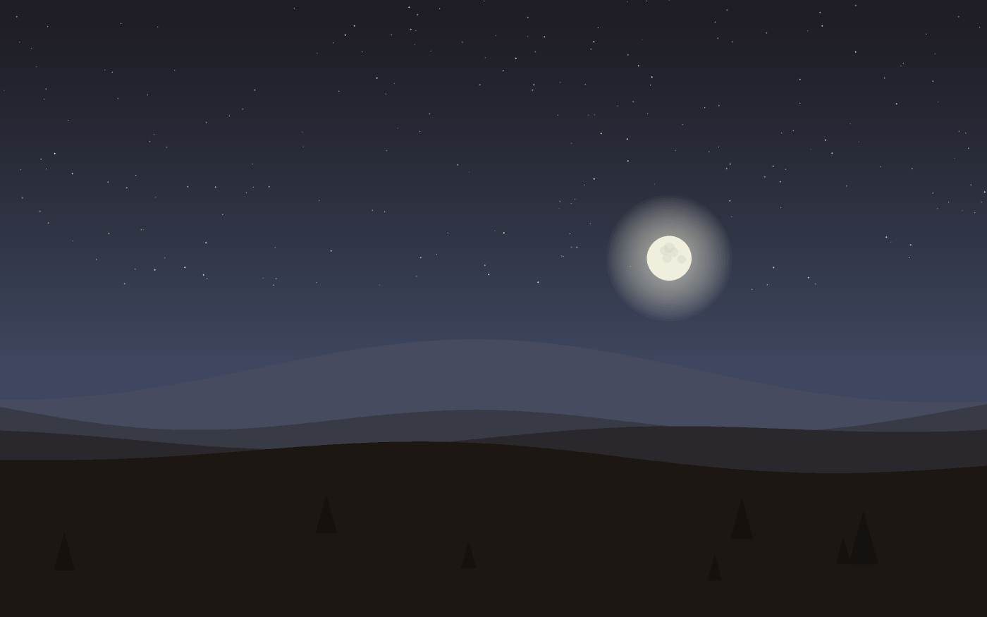 Ilustração de uma paisagem