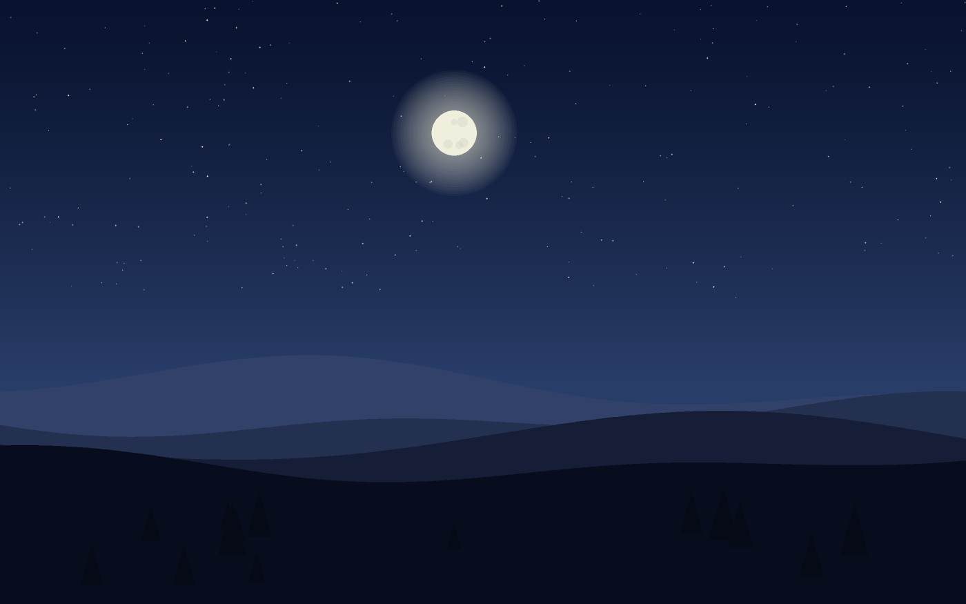 Ilustração de uma paisagem