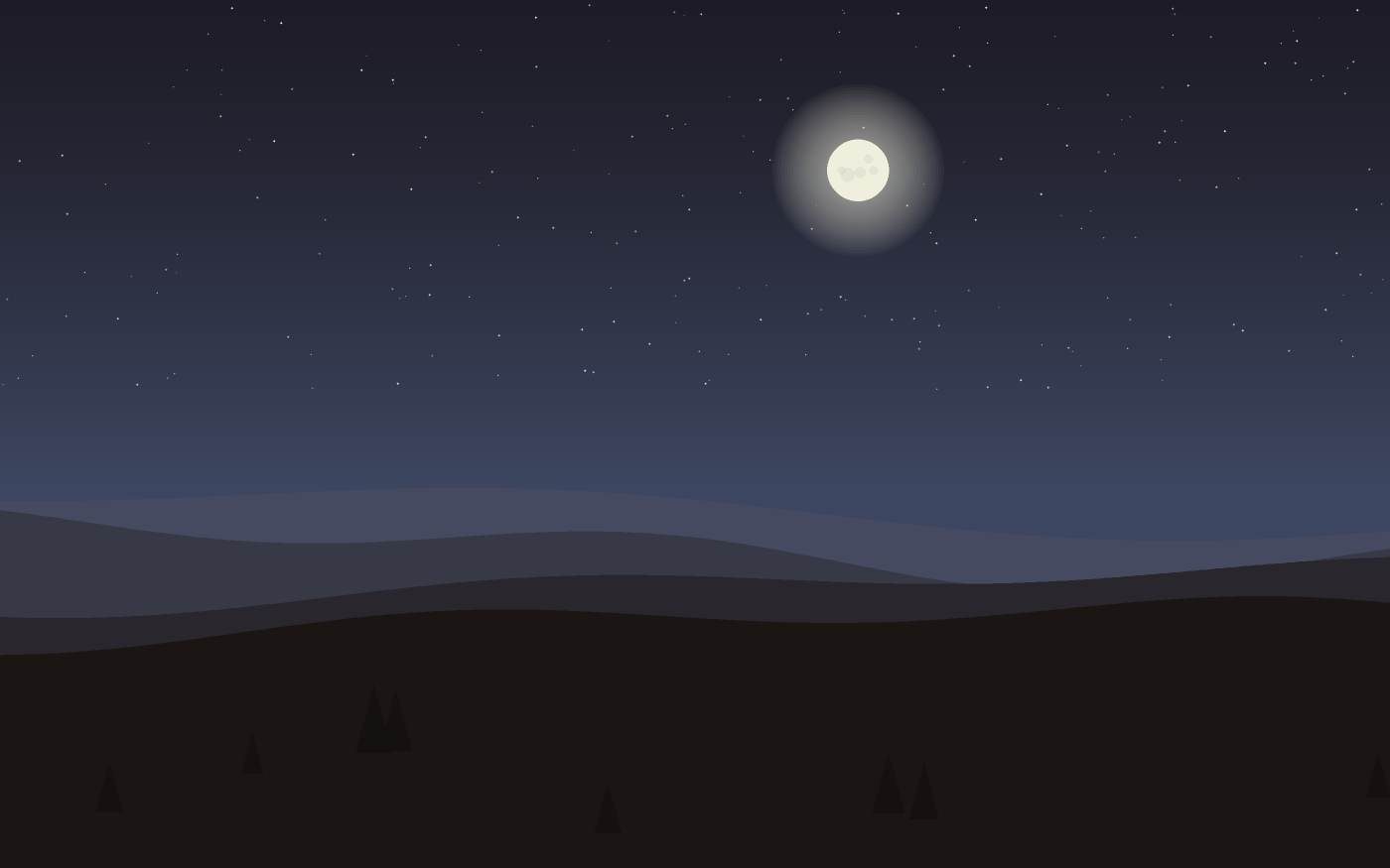 Ilustração de uma paisagem