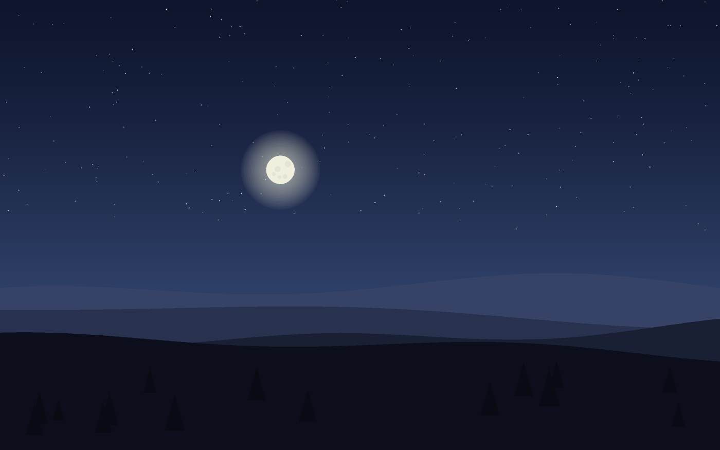 Ilustração de uma paisagem